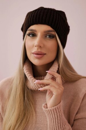 marka niezdefiniowana Women's cap Ingrid K371 brown
