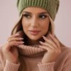 marka niezdefiniowana Women's cap Ingrid K371 khaki