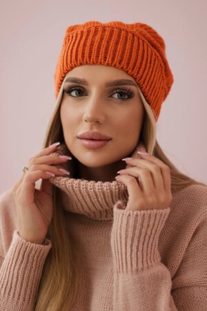 marka niezdefiniowana Women's cap Ingrid K371 orange