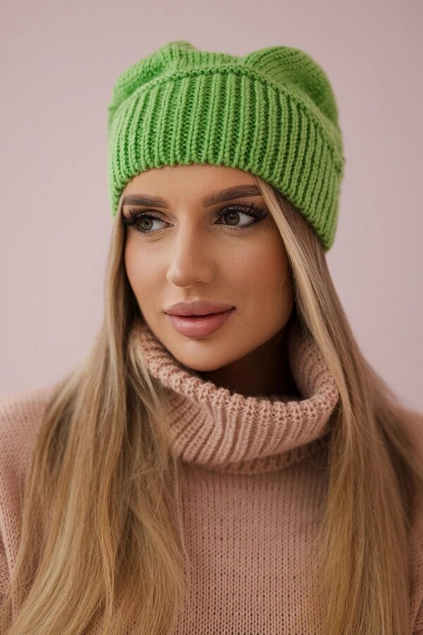 marka niezdefiniowana Women's cap Ingrid K371 pistachio