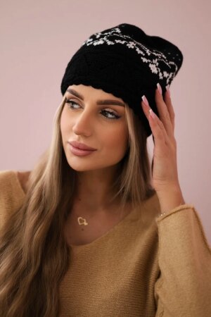 marka niezdefiniowana Women's cap Kira K374 dark pink+white
