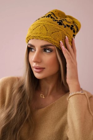 marka niezdefiniowana Women's cap Kira K374 foxy+black