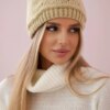 marka niezdefiniowana Women's cap Klarysa K393 beige