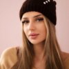 marka niezdefiniowana Women's cap Kryspina K394 brown