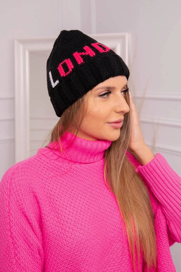 marka niezdefiniowana Women's cap London K385 black