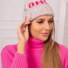 marka niezdefiniowana Women's cap London K385 dark beige