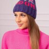 marka niezdefiniowana Women's cap London K385 dark violet