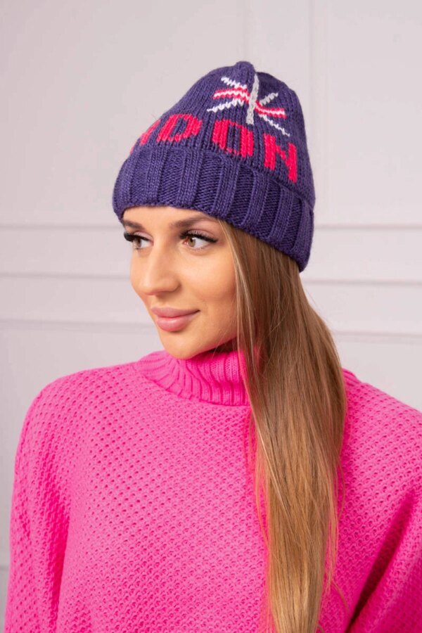 marka niezdefiniowana Women's cap London K385 dark violet