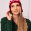 marka niezdefiniowana Women's cap Maryla K406 red+white+black
