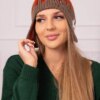 marka niezdefiniowana Women's cap Nikol K405 white+red+mocca