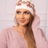 marka niezdefiniowana Women's cap Otylia K387 ecru+red