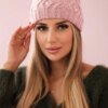marka niezdefiniowana Women's cap Ramona K383 powdered pink