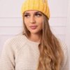 marka niezdefiniowana Women's cap Selena K384 mustard
