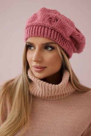 marka niezdefiniowana Women's cap Sofia K369 dark pink