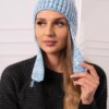 marka niezdefiniowana Women's long eared cap Jana K314 turquoise