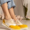 marka niezdefiniowana Yellow classic Oxford shoes Toddi