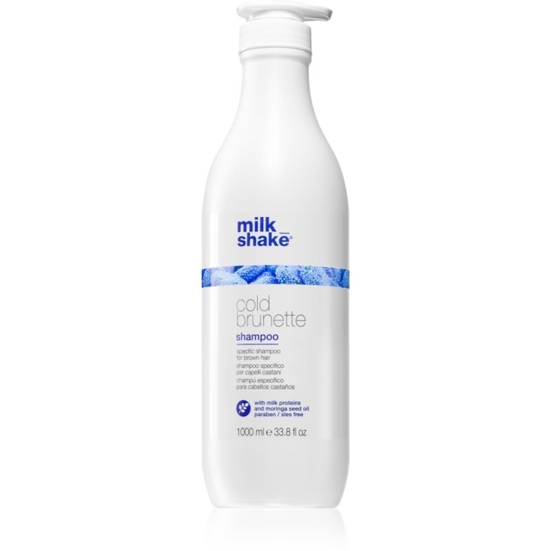 milk_shake Cold Brunette Shampoo sampon a sárga tónusok neutralizálására a barna árnyalatú hajra 1000 ml-Ár