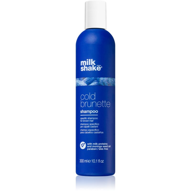 milk_shake Cold Brunette Shampoo sampon a sárga tónusok neutralizálására a barna árnyalatú hajra 300 ml-Ár