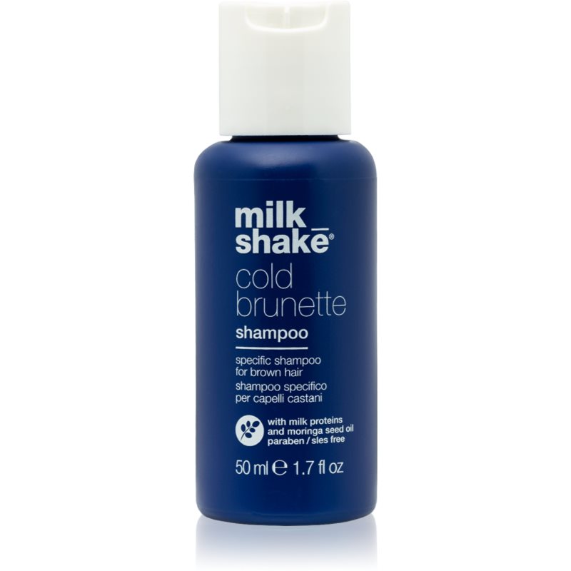 milk_shake Cold Brunette Shampoo sampon a sárga tónusok neutralizálására a barna árnyalatú hajra 50 ml-Ár