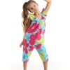 mshb&g Floral Garden Girl's Poplin Jumpsuit