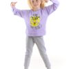 mshb&g Leopard Girl Lilac Gray Tracksuit Suit