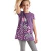 mshb&g Leopard Girls Purple Tunic Leggings Suit