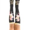 mshb&g Unicorn Girls' Knee-length Socks Black
