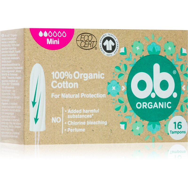 o.b. Organic Mini tamponok 16 db-Ár