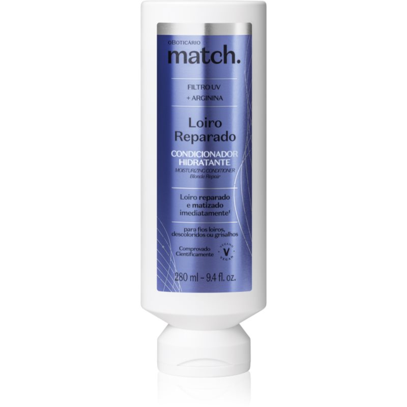 oBoticário Match. Blonde Repair regeneráló kondicionáló szőke hajra 280 ml-Ár