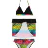 petit amour Bikini  világoskék / neonzöld / rózsaszín / fekete-hu