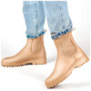 primohurt Beige women's Wellington boots with an elastic sock upper