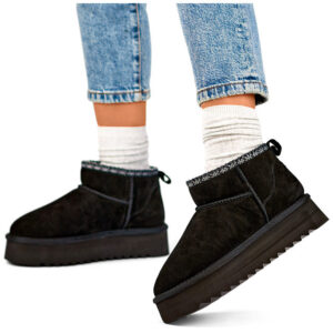 primohurt Black leather snow boots