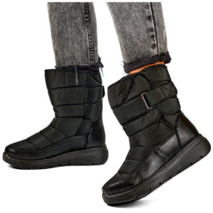 primohurt Black snow boots with Velcro