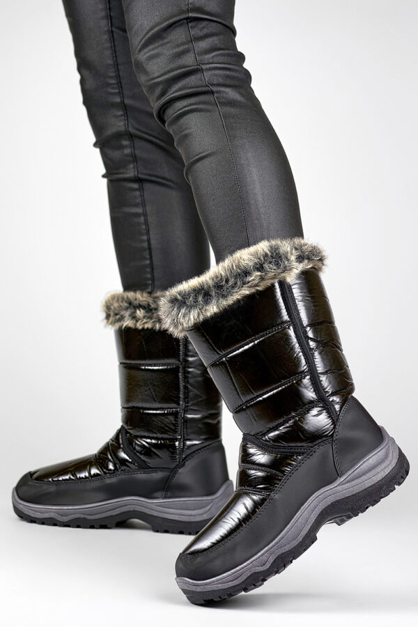 primohurt Women's white high snow boots