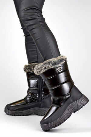 primohurt Women's white high snow boots