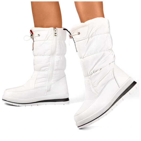 primohurt Women's white high snow boots