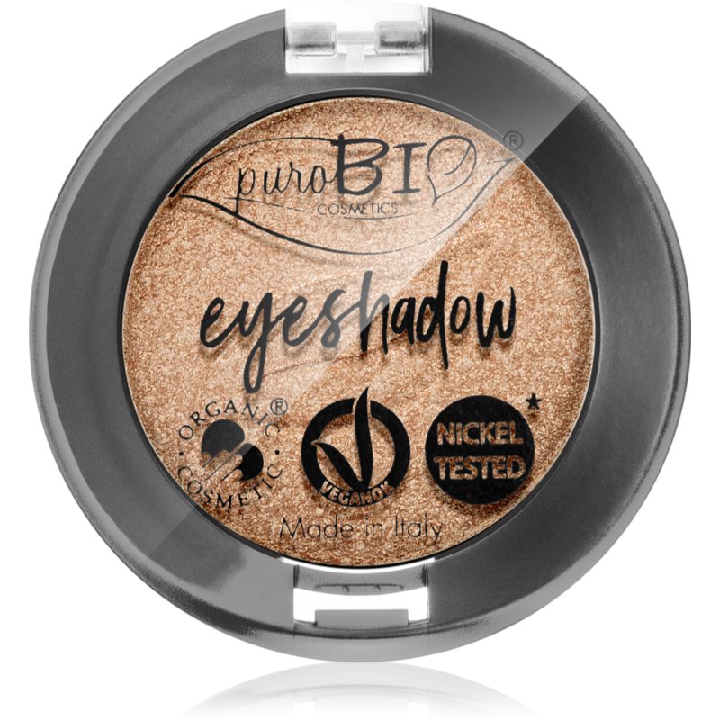 puroBIO Cosmetics Compact Eyeshadows szemhéjfesték árnyalat 01 Sparkling Wine 2