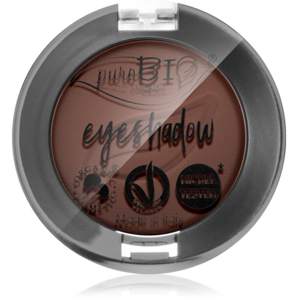 puroBIO Cosmetics Compact Eyeshadows szemhéjfesték árnyalat 03 Brown 2