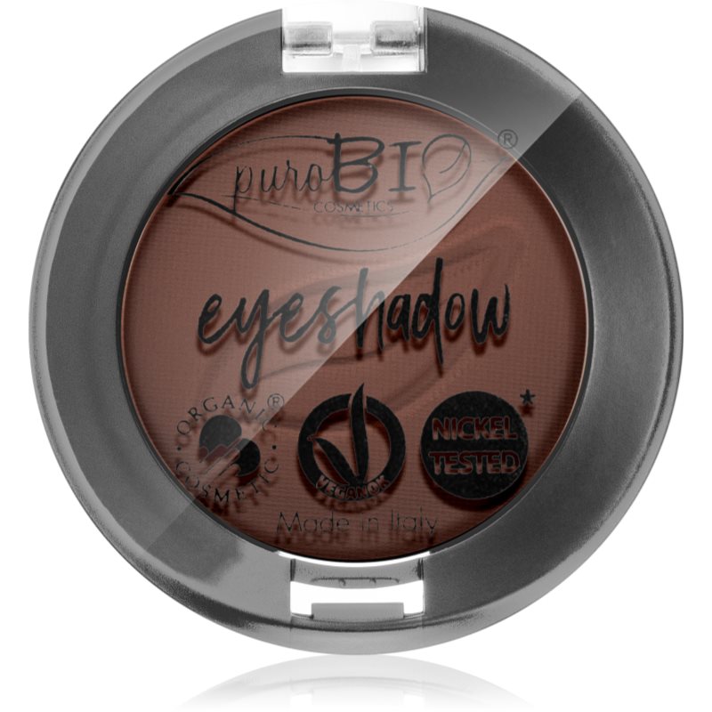 puroBIO Cosmetics Compact Eyeshadows szemhéjfesték árnyalat 03 Brown 2