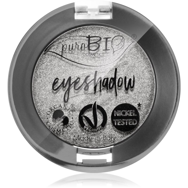 puroBIO Cosmetics Compact Eyeshadows szemhéjfesték árnyalat 23 Silver 2