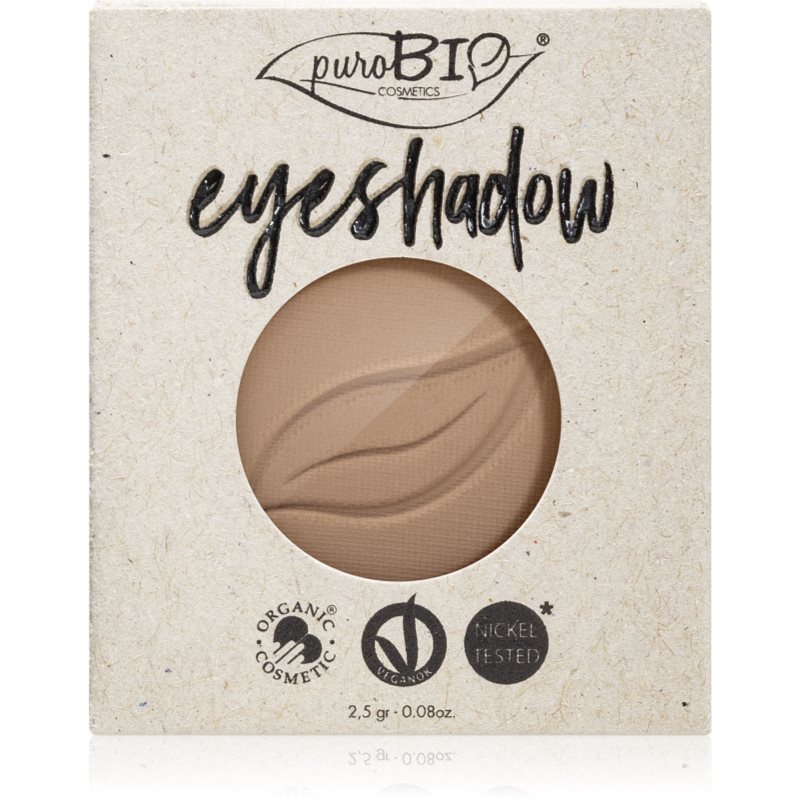 puroBIO Cosmetics Compact Eyeshadows szemhéjfesték utántöltő árnyalat 02 Dove Gray 2