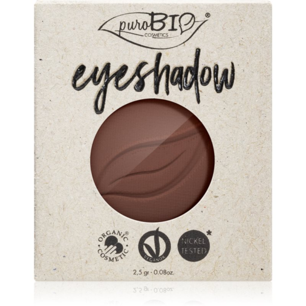puroBIO Cosmetics Compact Eyeshadows szemhéjfesték utántöltő árnyalat 03 Brown 2