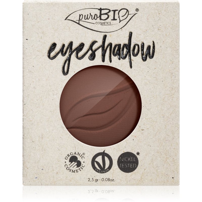 puroBIO Cosmetics Compact Eyeshadows szemhéjfesték utántöltő árnyalat 03 Brown 2