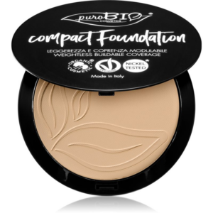 puroBIO Cosmetics Compact Foundation kompakt púderes alapozó SPF 10 árnyalat 02 9 g-Ár