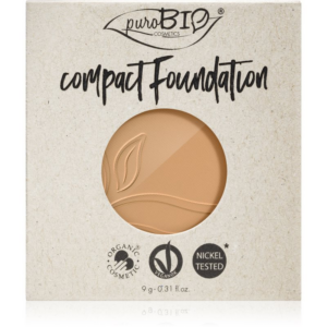 puroBIO Cosmetics Compact Foundation kompakt púderes alapozó utántöltő SPF 10 árnyalat 03 9 g-Ár