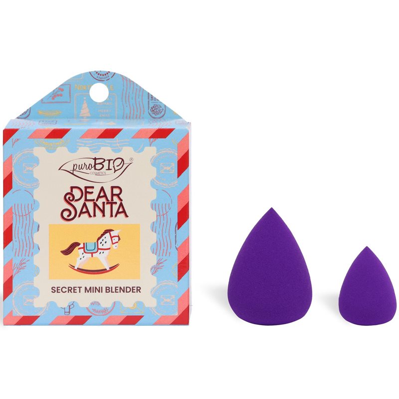 puroBIO Cosmetics Dear Santa SECRET sminkszivacs 2 db ajándékcsomagolásban 2 db