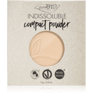 puroBIO Cosmetics Indissouble kompakt púder utántöltő árnyalat T01 9 g