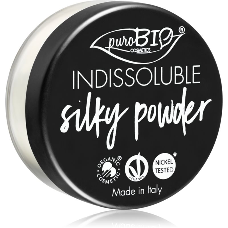 puroBIO Cosmetics Indissouble mattító lágy púder árnyalat 01 Translucent 8 g-Ár