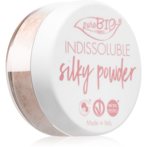 puroBIO Cosmetics Indissouble mattító lágy púder árnyalat 02 Peachy Pink 8 g