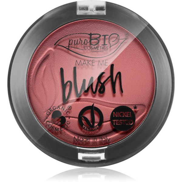 puroBIO Cosmetics Long-lasting Blush púderes arcpír árnyalat 06 Cherry Blossom 5
